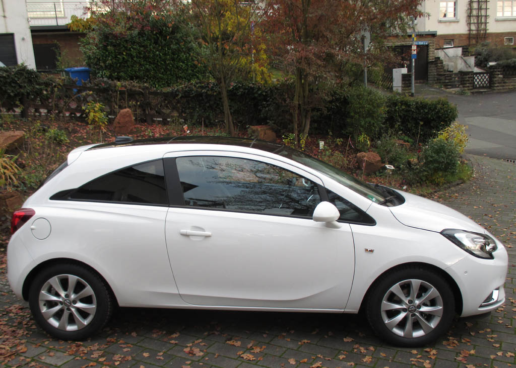 Opel Corsa: Und so sieht der Kleinwagen von der Seite aus.