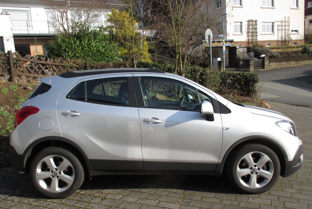 Opel Mokka: Und so sieht das kompakte SUV-Modell von der Seite aus.