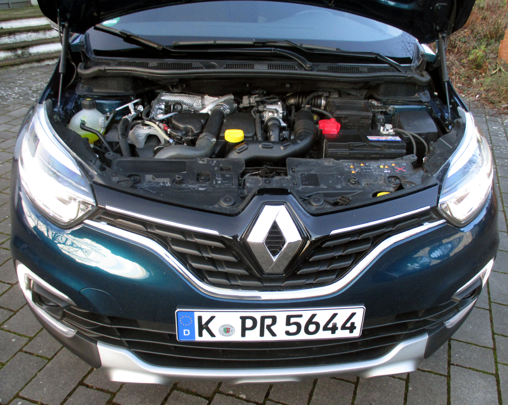 Renault Captur: Blick unter die Haube auf den 1,5-Liter-Selbstzünder.