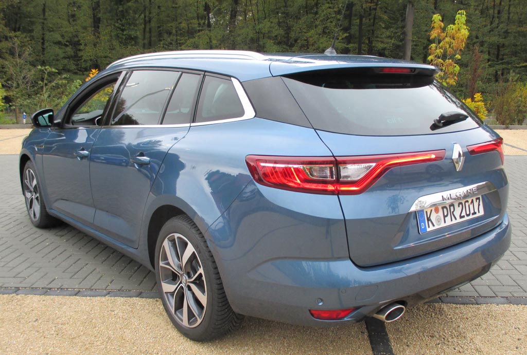 Renault Mégane Grandtour: Heck-/Seitenansicht der zweiten Karosserievariante.
