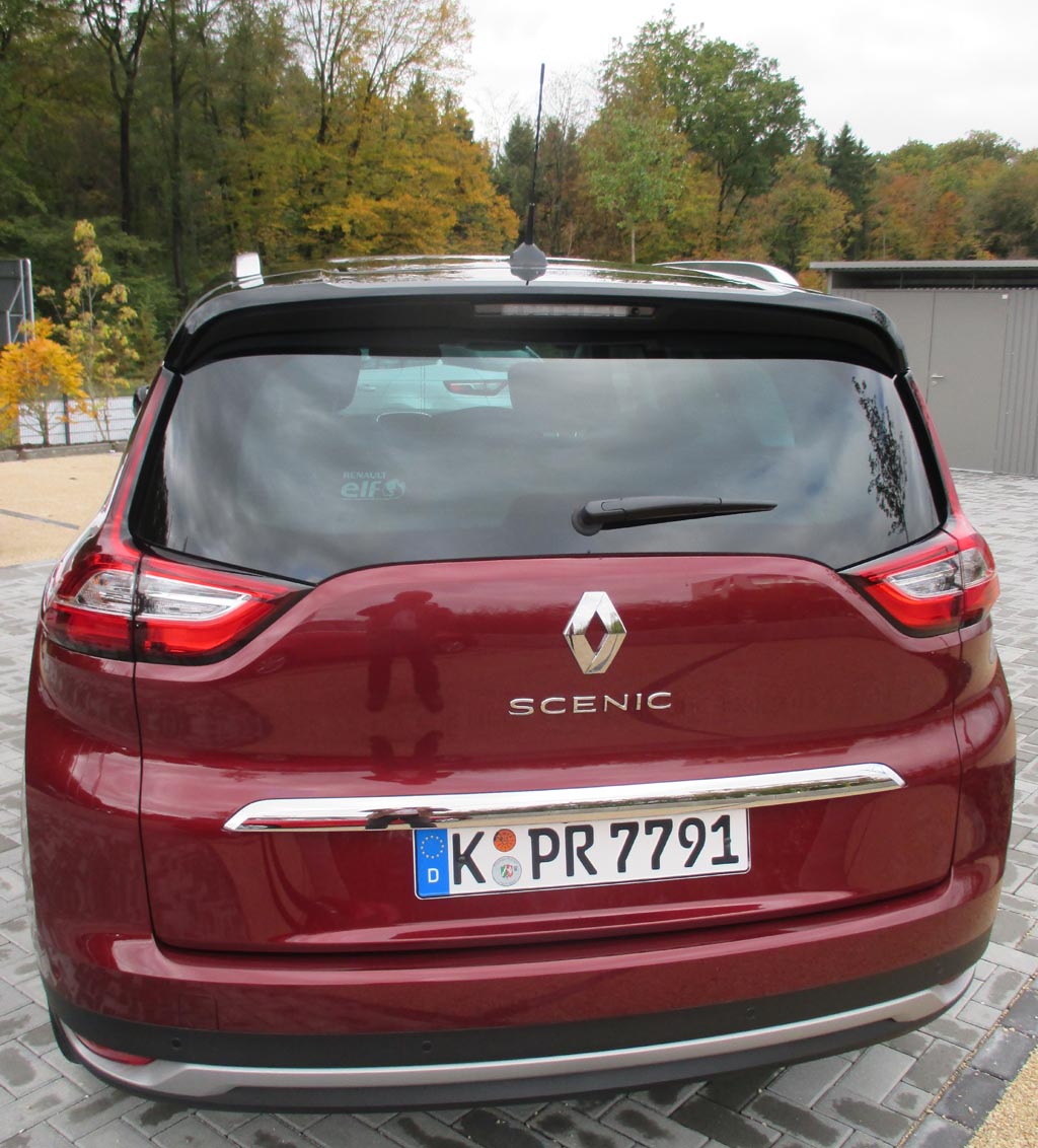 Renault Grand Scénic: Blick auf die Heckpartie.
