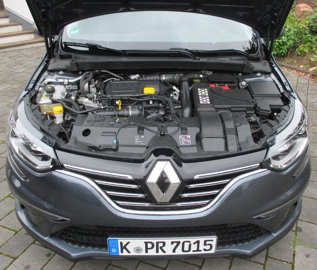 Renault Mégane: Blick unter die Haube auf den 1,6-Liter-Selbstzünder.