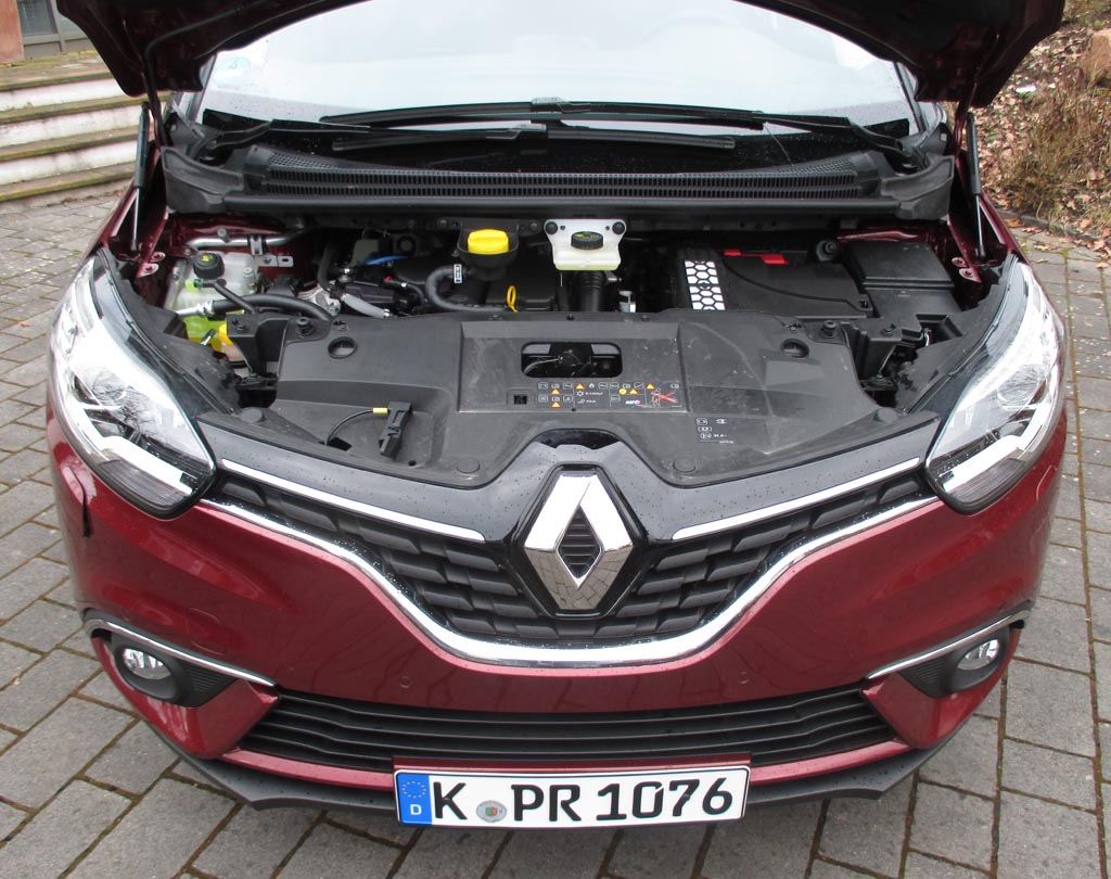 Renault Scénic: Blick unter die Haube auf den 1,5-Liter-Selbstzünder.