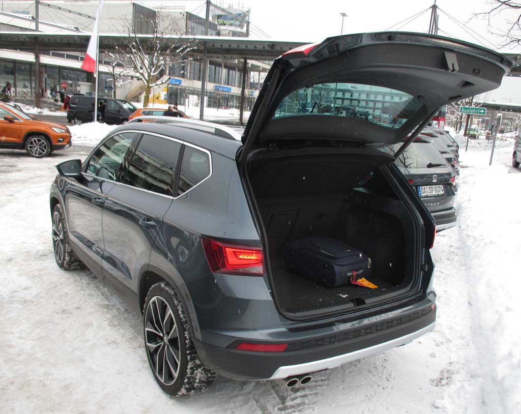Seat Ateca: Das Gepäckabteil fasst stattliche 485/510 bis 1604 Liter. 