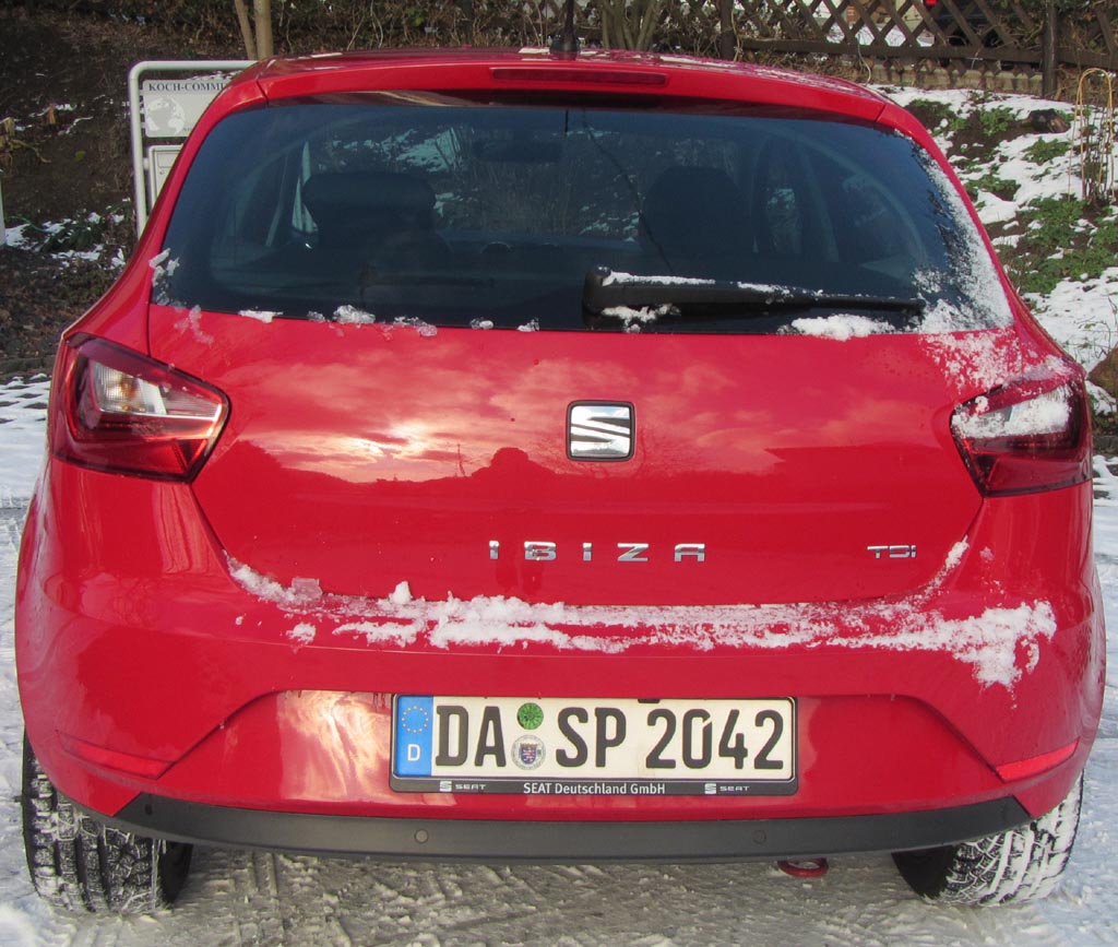 Seat Ibiza: Blick au die Heckpartie.
