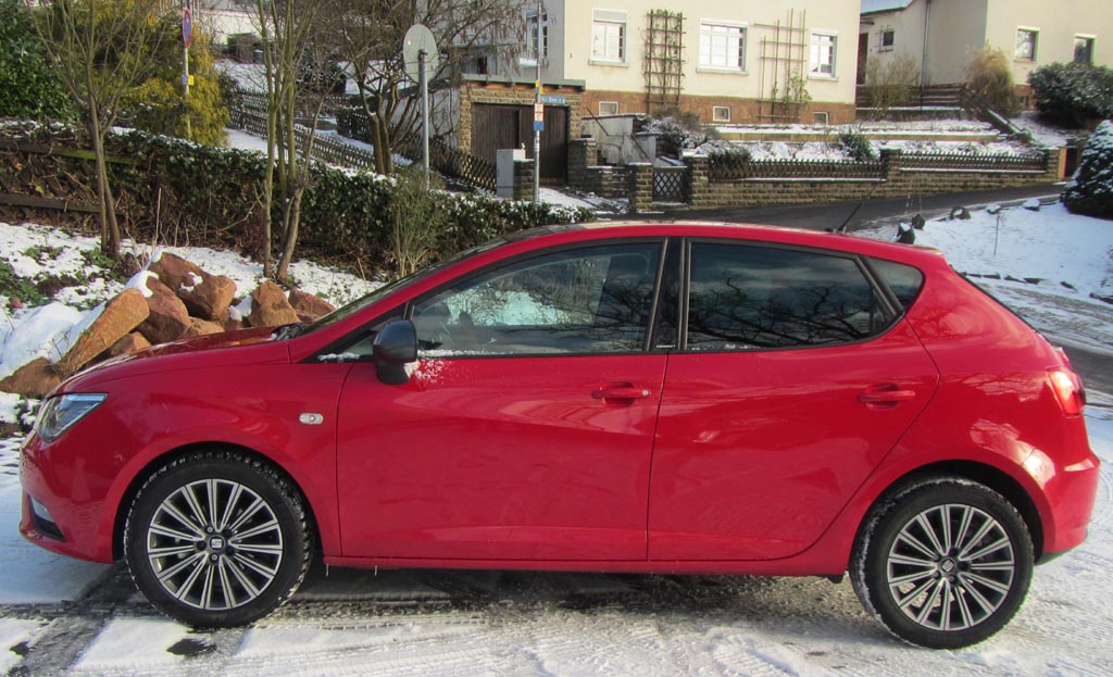Seat Ibiza: Und so sieht der Kleinwagen von der Seite aus.