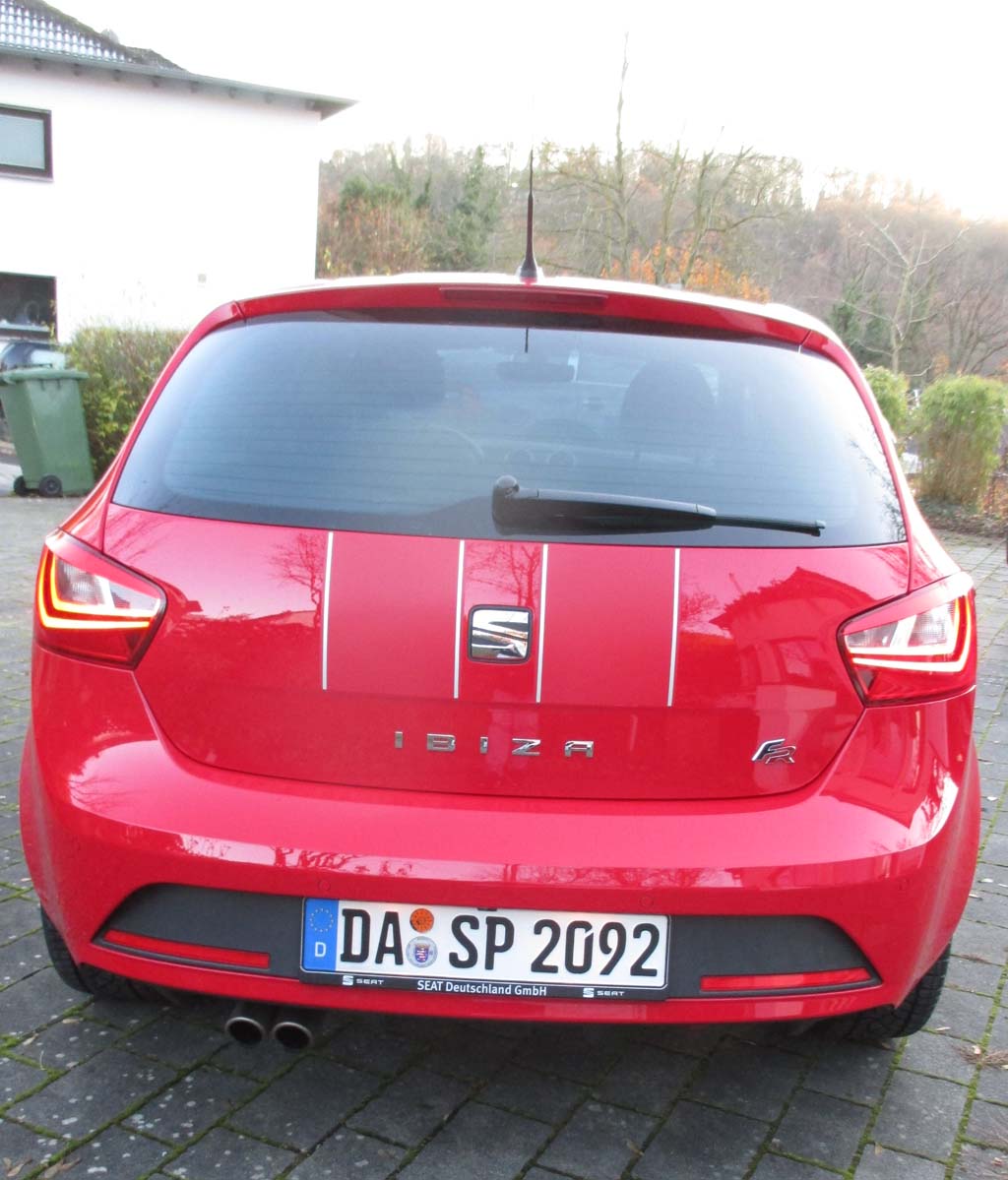 Seat Ibiza: Blick auf die Heckpartie.