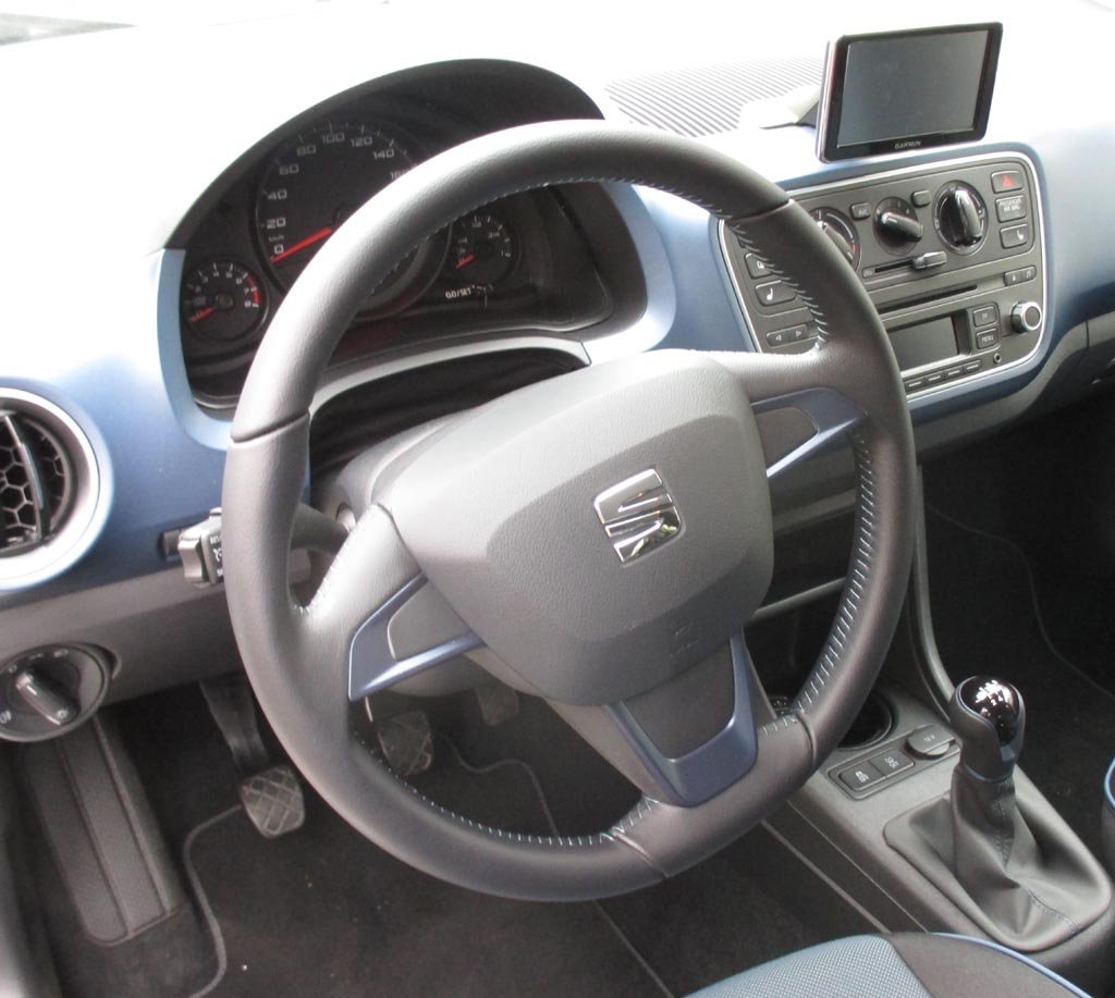 Seat Mii: Blick ins schnörkellose Cockpit.