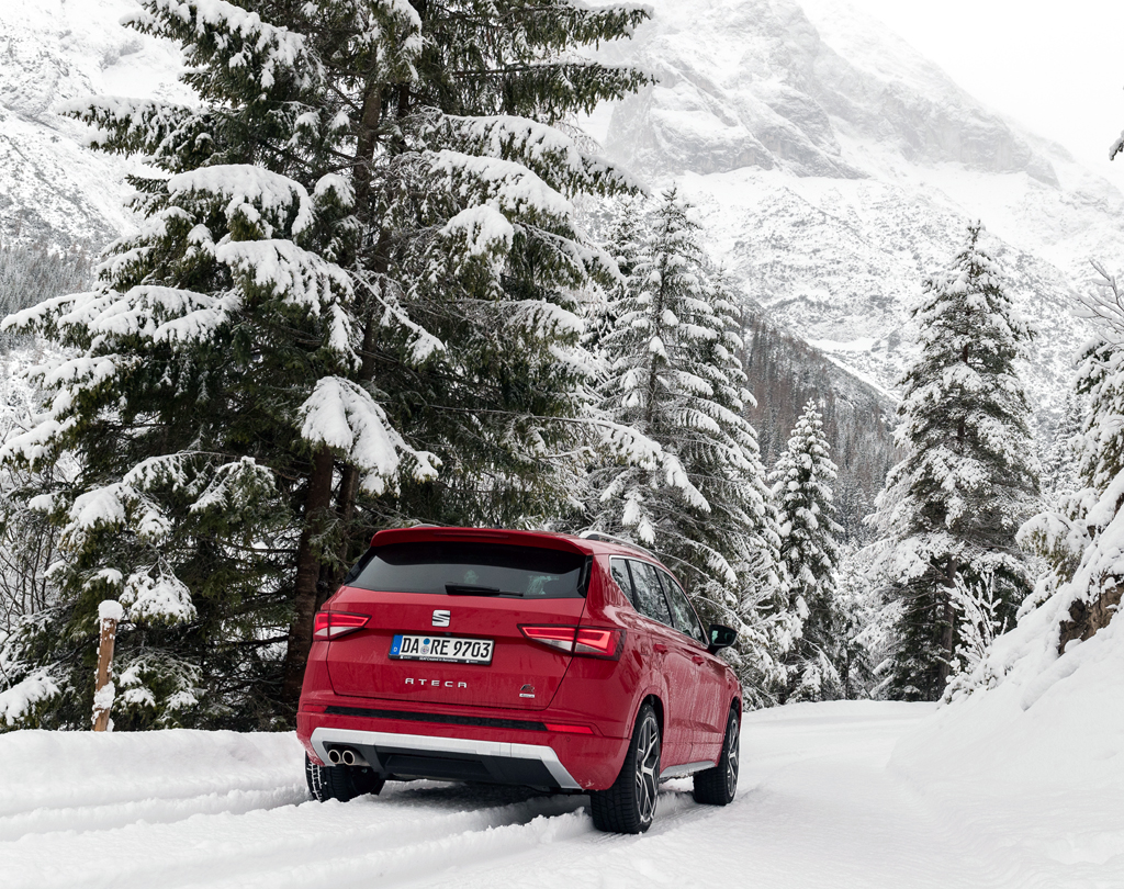 Verliert der Ateca vorn Traktion, gelangt Kraft automatisch auch nach hinten. Foto: Seat