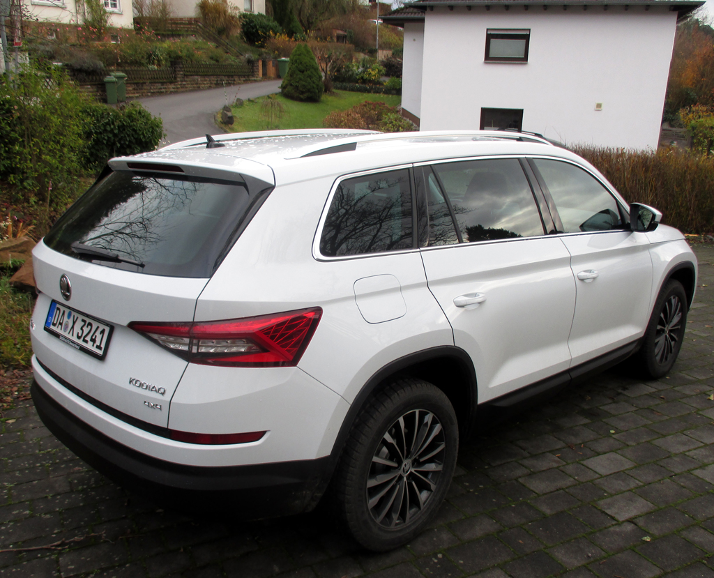 Skoda Kodiaq: Heck-/Seitenansicht.