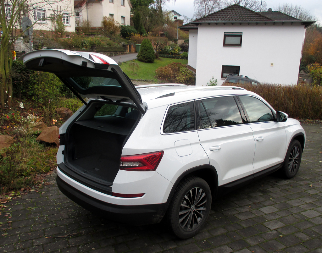 Skoda Kodiaq: Das Gepäckabteil fasst 650 bis 2065, beim Siebensitzer 560 bis 2005 Liter.