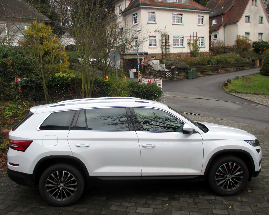 Skoda Kodiaq: Und so sieht das größere SUV-Modell der Tschechen von der Seite aus.
