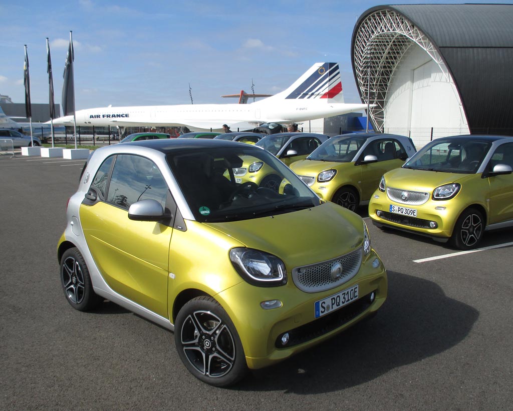 Elektro-Smart Fortwo, hier als Coupé. Das Cabrio folgt im Sommer.