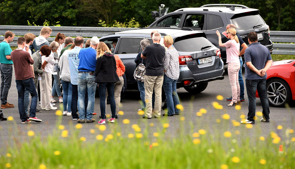Das Interesse an Subarus Familienfahrschule an drei Standorten war groß.