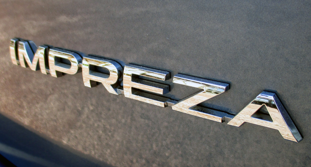 Subaru Impreza: Modellschriftzug am Heck,
