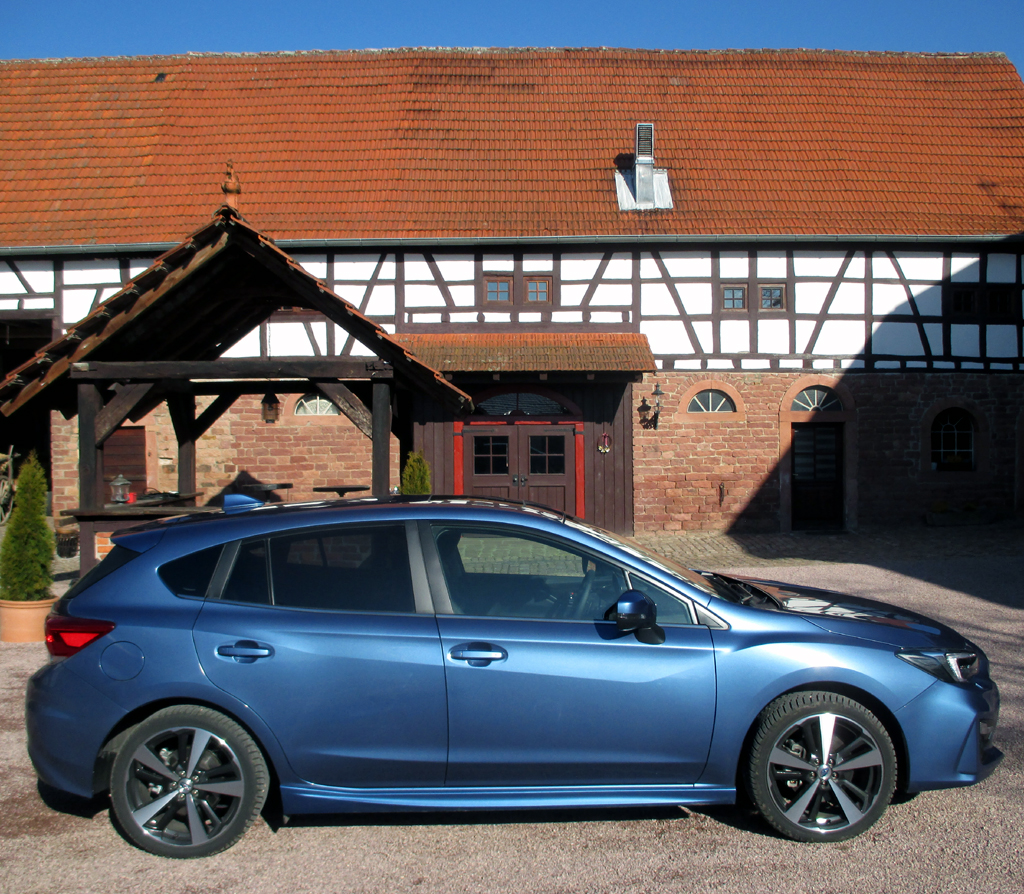 Subaru Impreza: Und so sieht der fünftürige Fünfsitzer von der Seite aus.