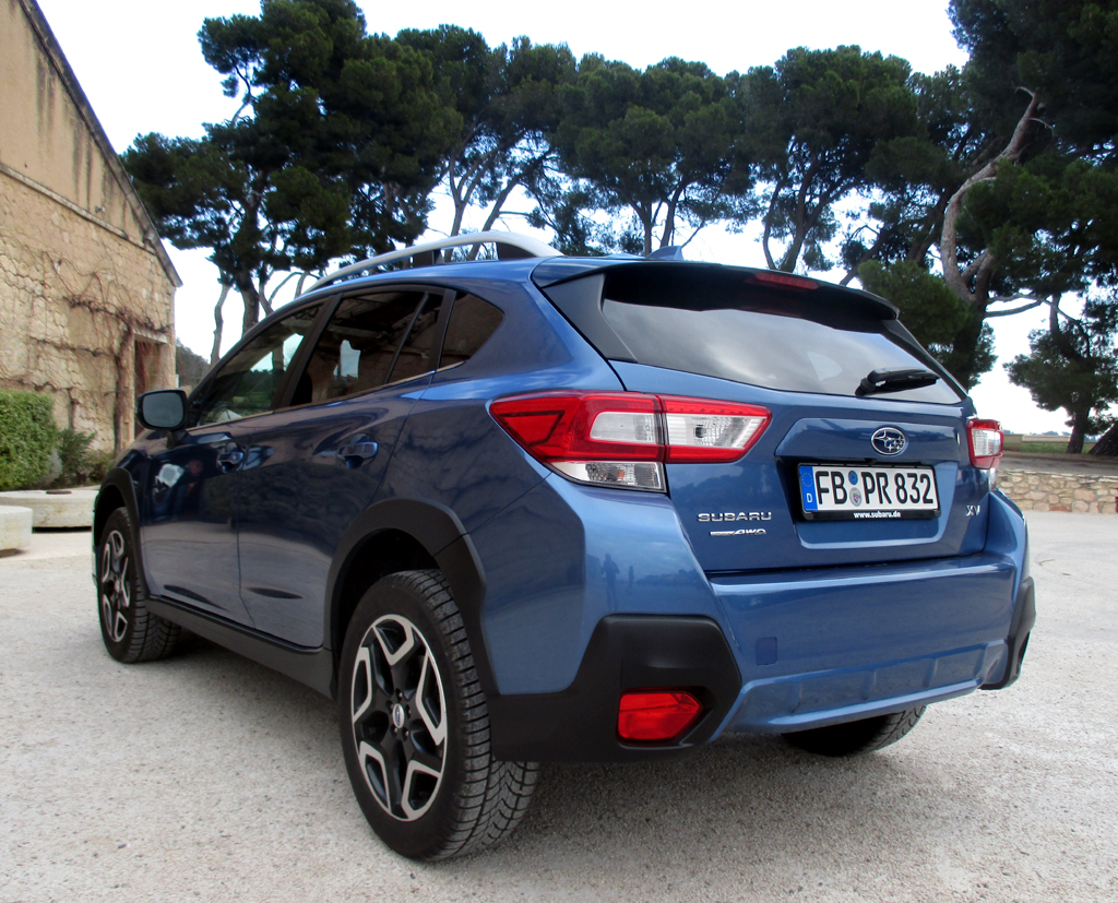 Subaru XV: Heck-/Seitenansicht.
