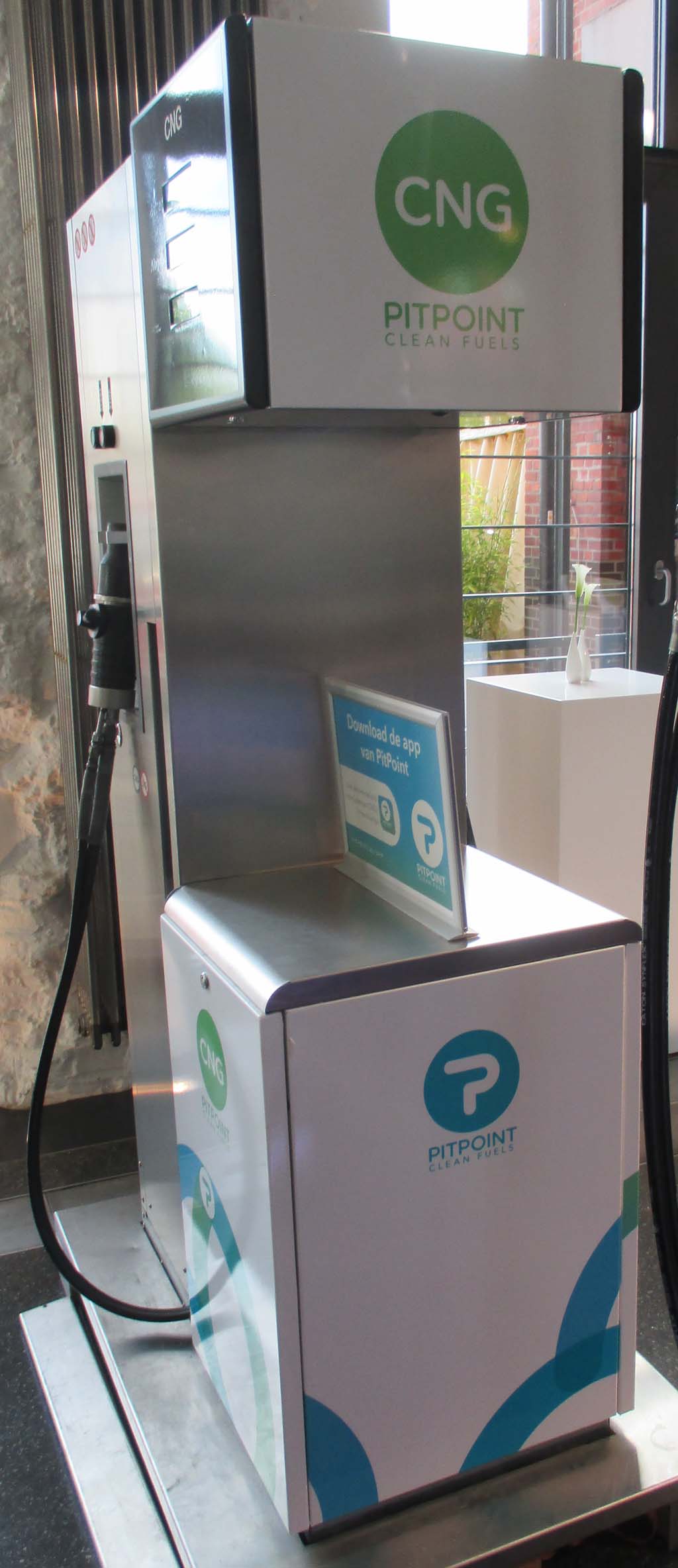 So sieht eine Erdgas-Tankstelle von Pitpoint Clean Fuels aus.
