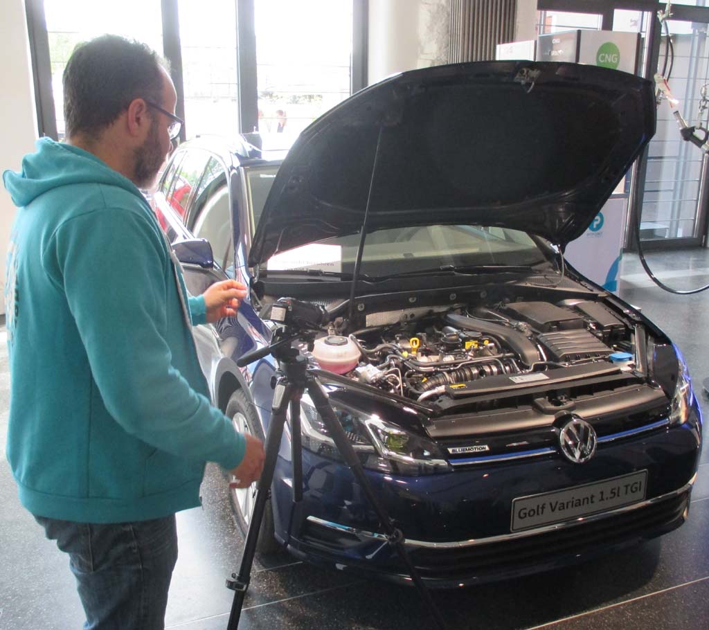 Im Blickpunkt: VW Erdgas-Golf Variant auf 1,5-Liter-Basis.