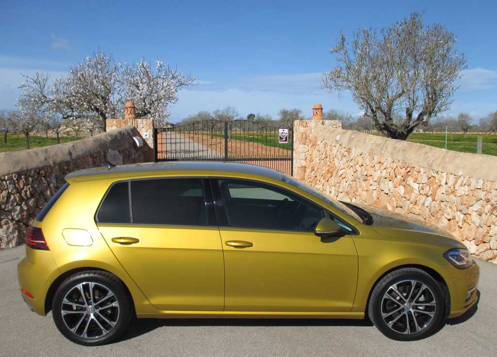 VW Golf: Die Abmessungen des Kompaktmodells sind unverändert. 