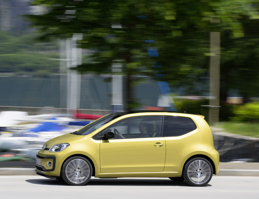 VW Up: Und so sieht der Mini aus Wolfsburg von der Seite aus.