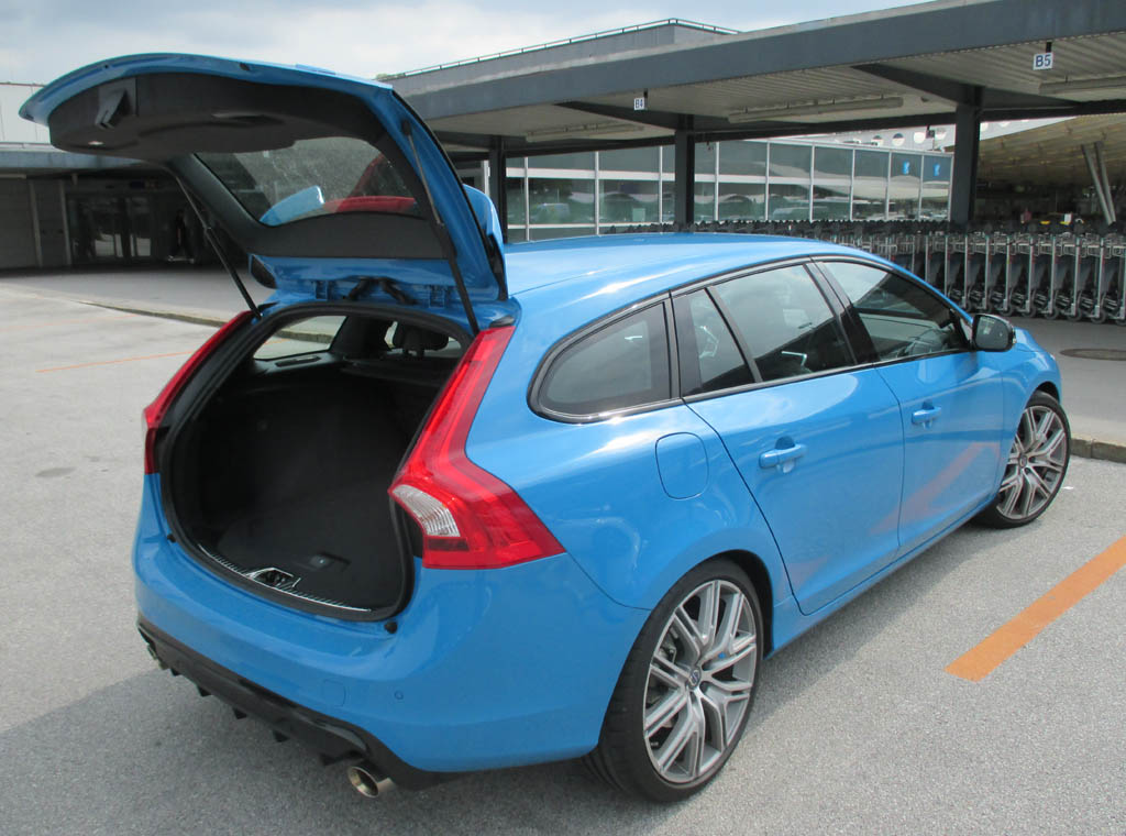 Volvo V60 Polestar: Das Kombi-Gepäckabteil fasst 430 bis 1241 Liter.