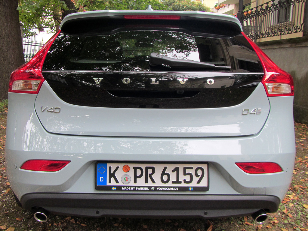 Volvo V40: Blick auf die Heckpartie.
