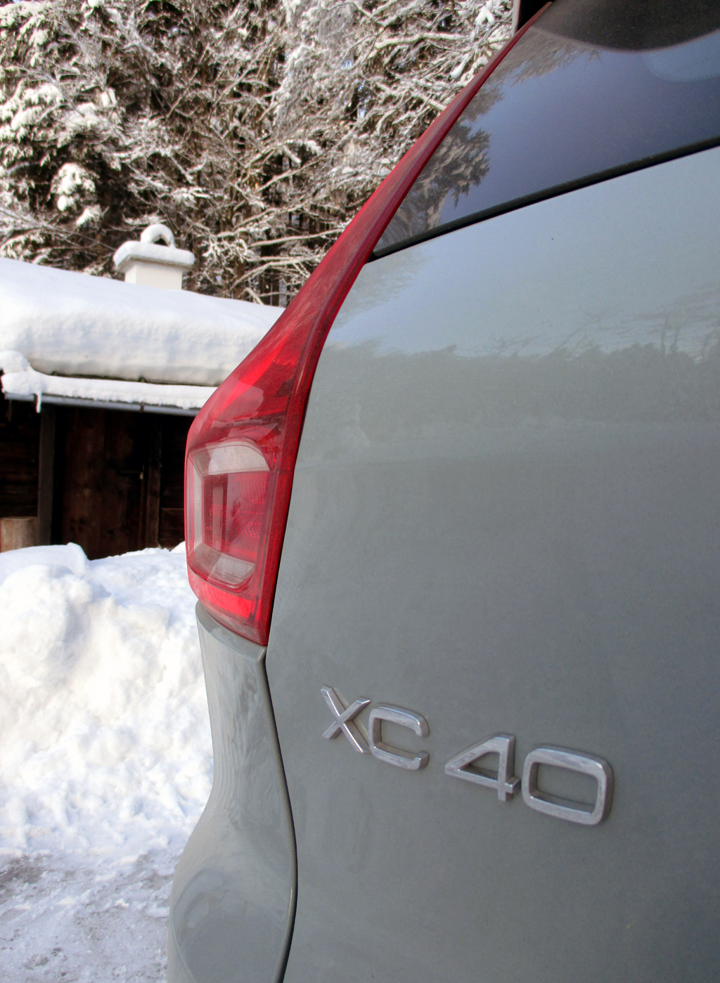Volvo XC40: Modellkennung auf der Hecktür.