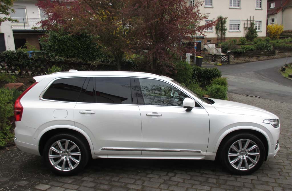Volvo XC90: Und so sieht das große SUV-Modell von der Seite aus.