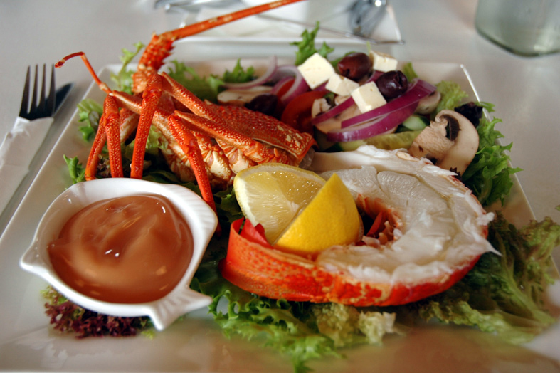 Lobster sind auch in Australien, zumal direkt am Meer, eine Delikatesse.