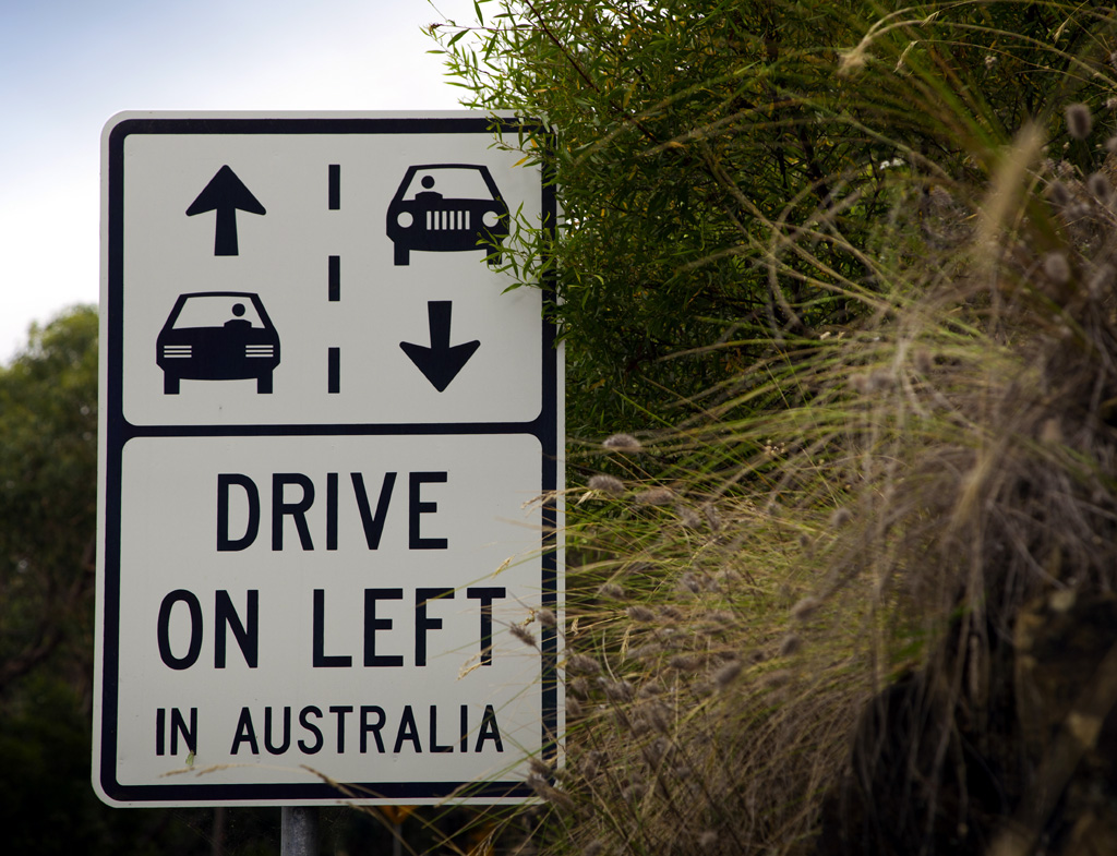 Wichtig für Autofahrer: In Australien herrscht Linksverkehr! Foto: Wehenmeyer