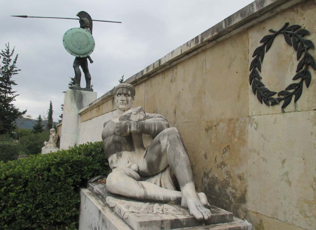 Für den König von Sparte: Am Leonidas-Monument.