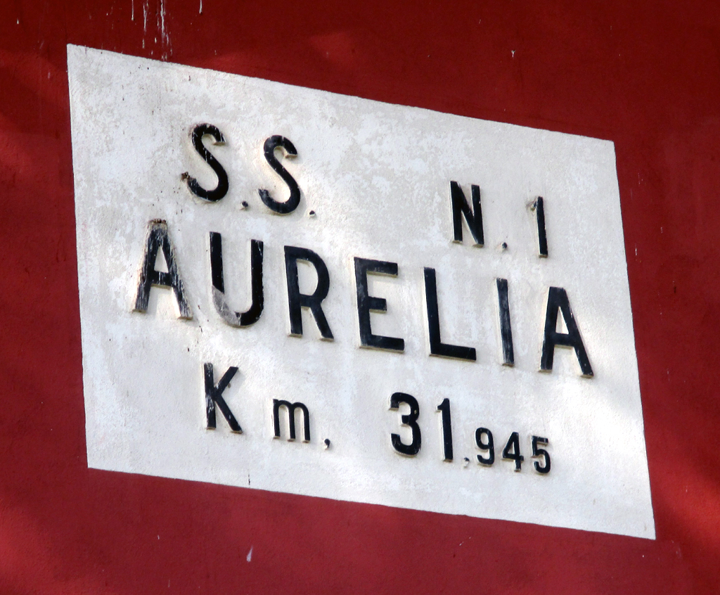 Hinter der Via Aurelia verbirgt sich zugleich die S(uper)S(trada) 1.