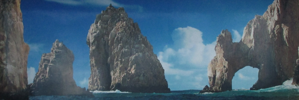 Gesehen im Flughafen Los Cabos III: Felsformation El Arco.
