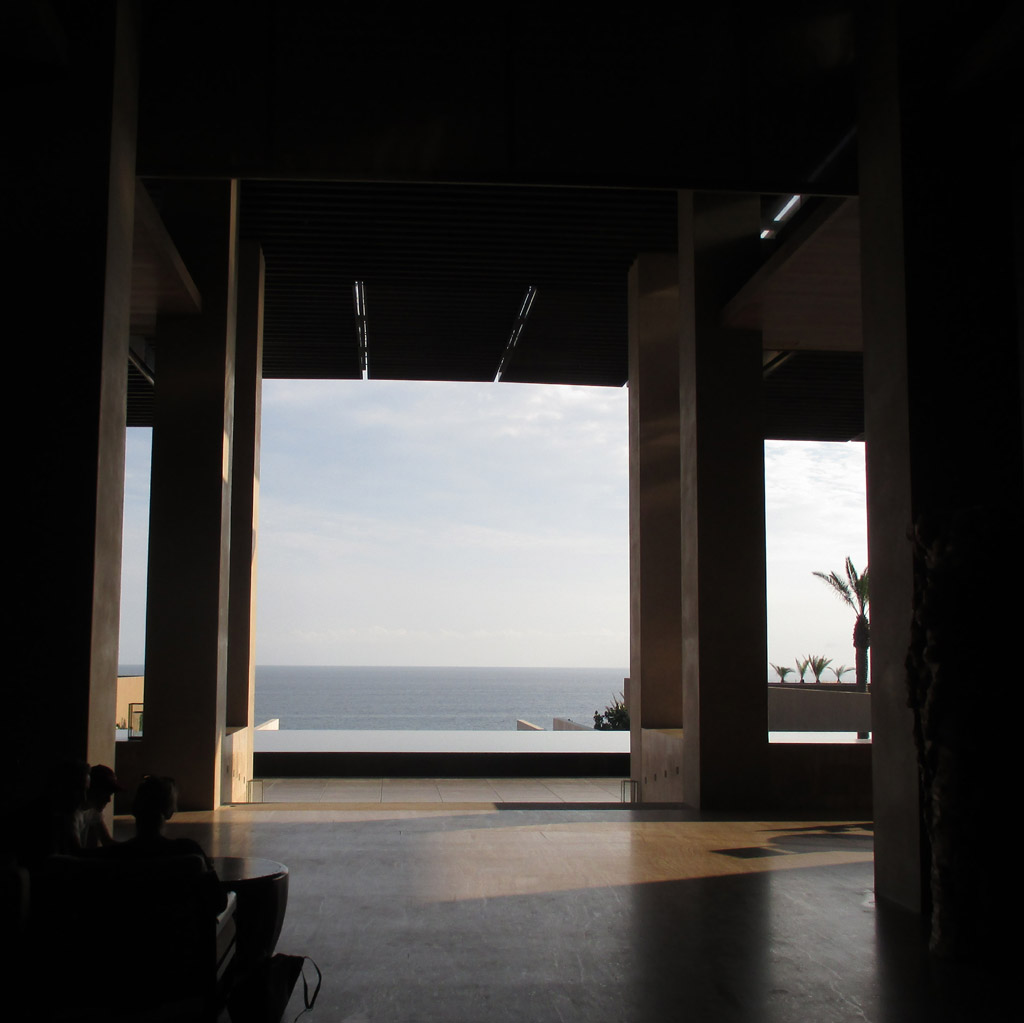Blick aus dem Marriott-Hotel in San José del Cabo hinaus aufs Meer.