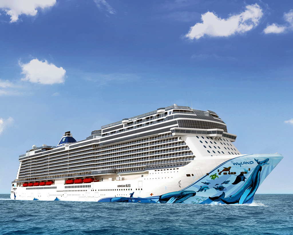 Im Sommer ist die Norwegian Bliss vor Alaska, im Winter in der Karibik unterwegs.