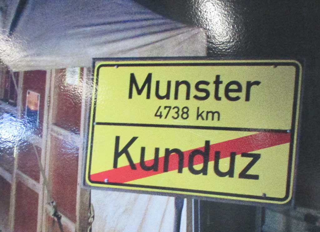 Ganz schön weit: Vom afghanischen Kunduz sind es 4738 Kilometer bis Munster.