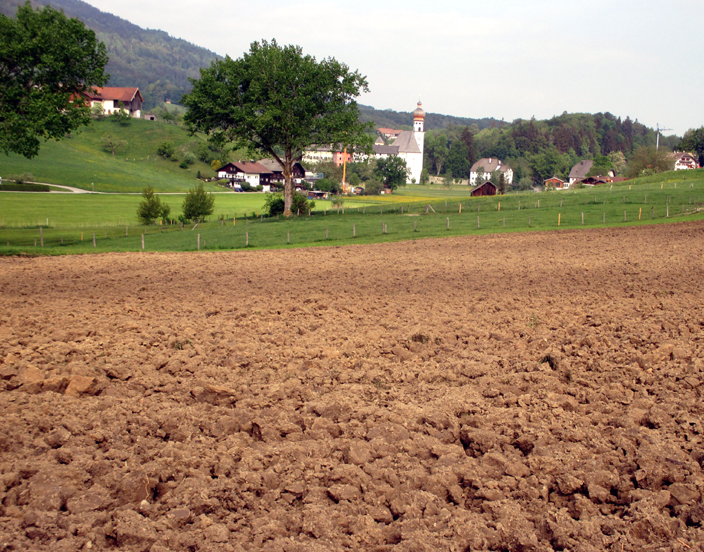 Das Land ist fruchtbar auch im Südosten von Bayern.