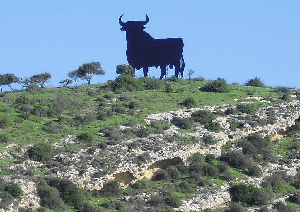 Nicht zu übersehen: El Torro, der (Sherry-)Stier, bewacht das Land. Foto: Koch