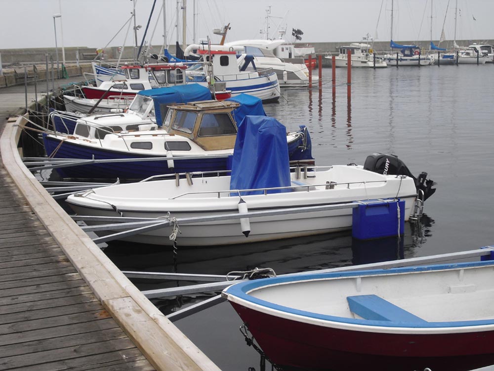 Im Hafen des kleinen Fischerdorfs Glumslöv bei Landskrona.