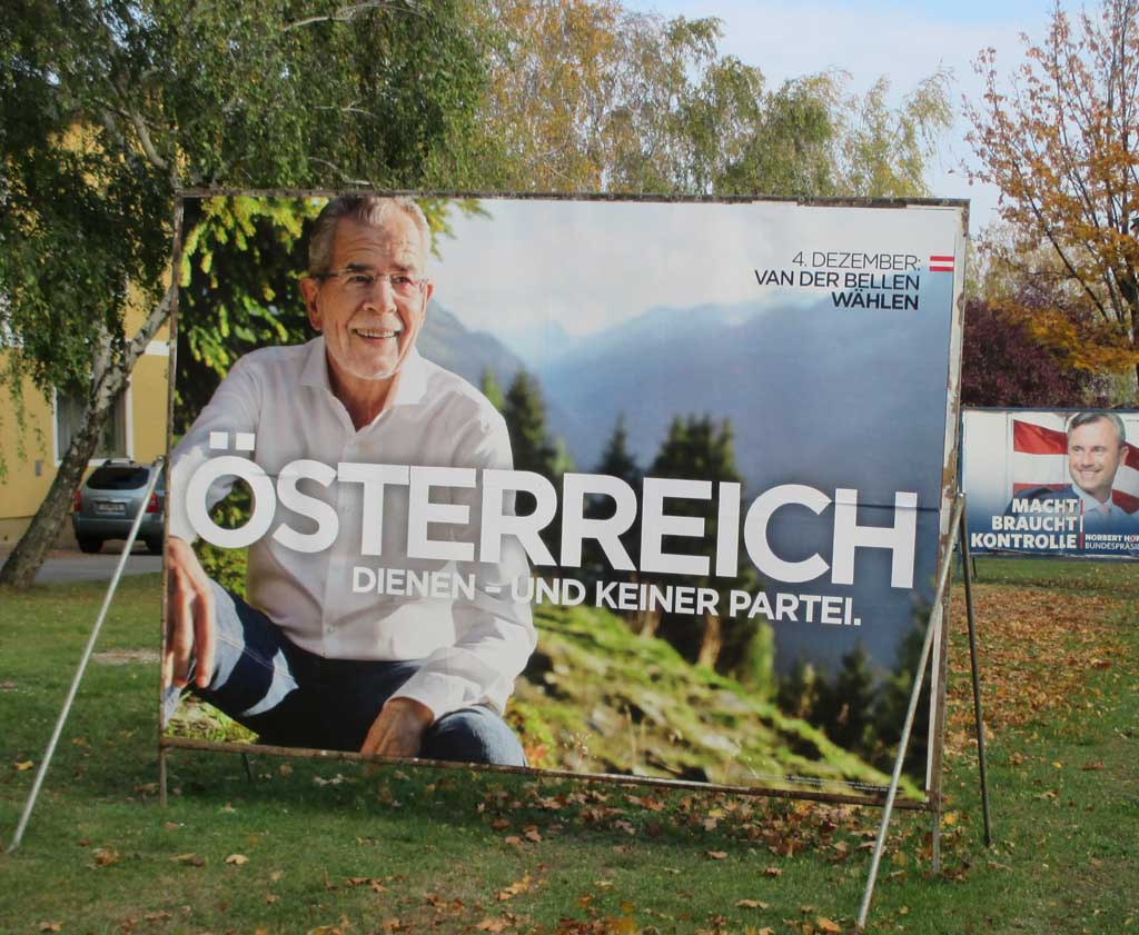 Wahlwerbung im Burgenland: Wer wird Österreichs nächster Bundespräsident?